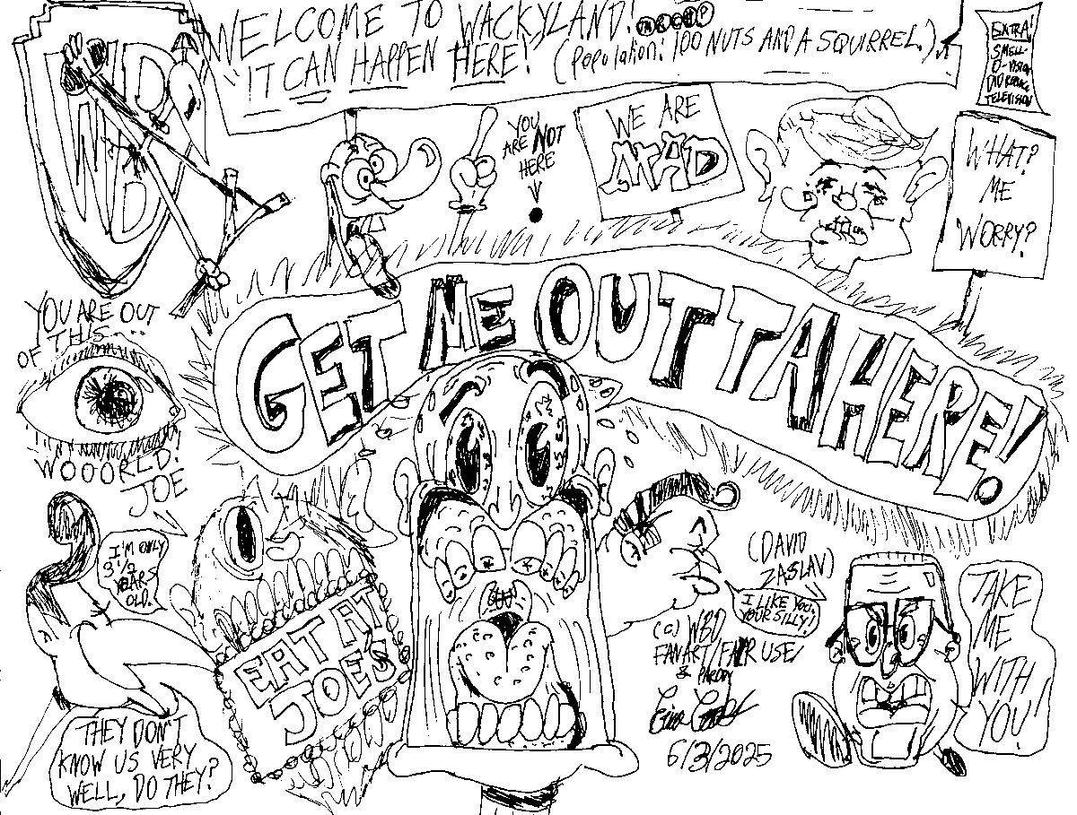 crooks_erica1's tweet photo. My tribute to WACKYLAND !
@LooneyTunes @WB_Animation @DAlvarezStudio #LOONEYUNE #WACKYLAND #looneytunes #bobclampett #robertclampett #warnerbros #WB #firedavidzaslav #madmagazine #alfredeneuman #fanart #parody https://t.co/5MeYhuCTwn