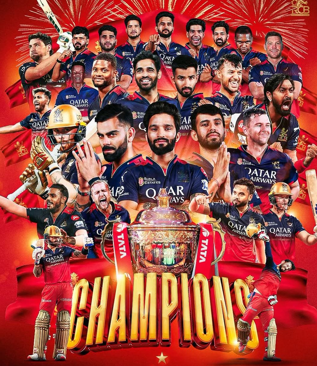 They have seen it all 🥹

Virat Kohli 🤝 Ab De Villiers

Congratulations RCB 
Congratulations Virat Kohli 

It is #EeSalaCupNamde for them ♥️🥹

#RCBvsPBKS | #IPLFinal | #RCBvsPBKS