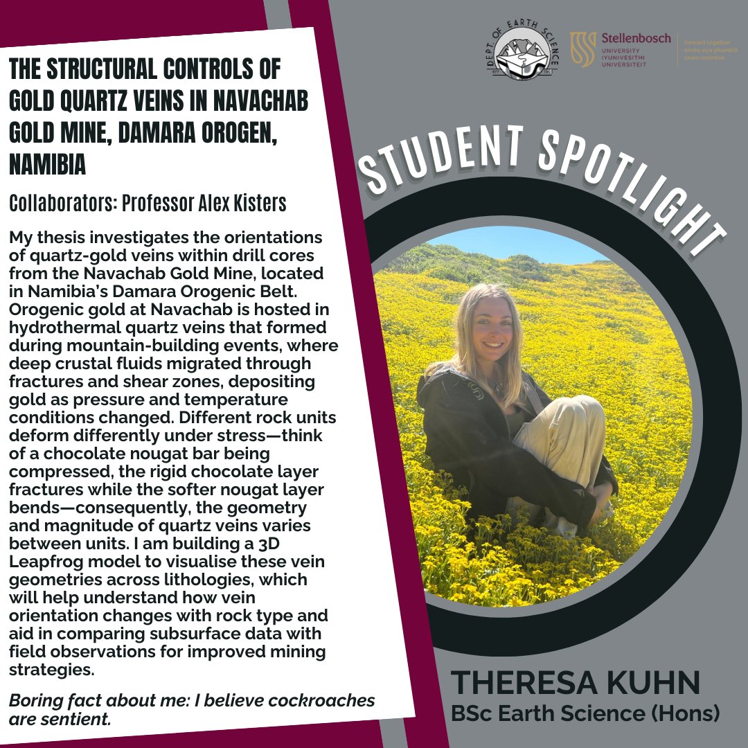 Student Spotlight! 🔦 Keep an eye open for our spotlight posts and see what our postgraduate students are up to. Check out the details of Honours Student Theresa Kuhn’s project. #geotwitter