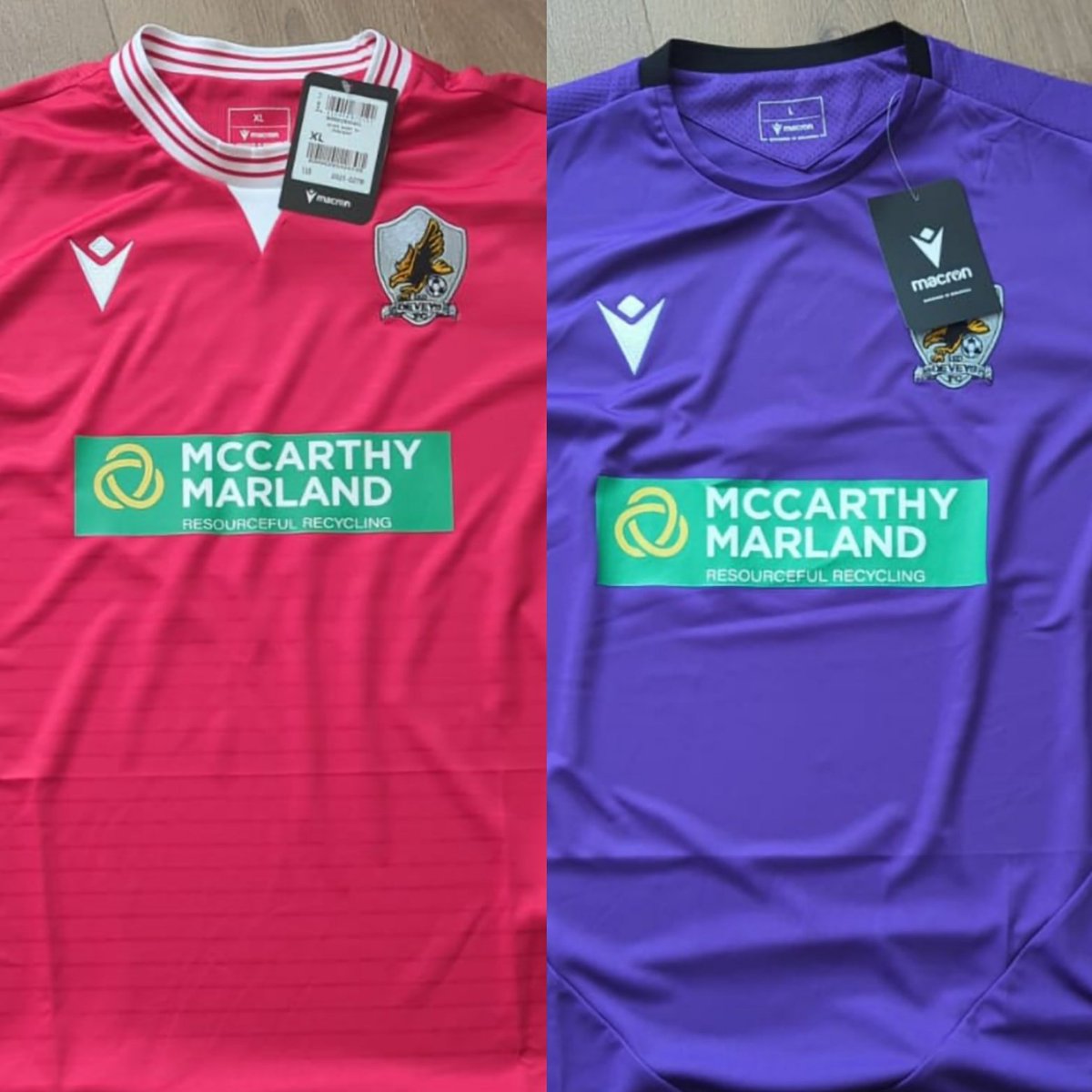 The Sunday lad's have secured a new kit and sponsorship for the new season ahead. Big thanks goes to McCarthy Marland for this lovely new kit. 

#UpTheDees #UTD 🔴⚽️🍻🦅