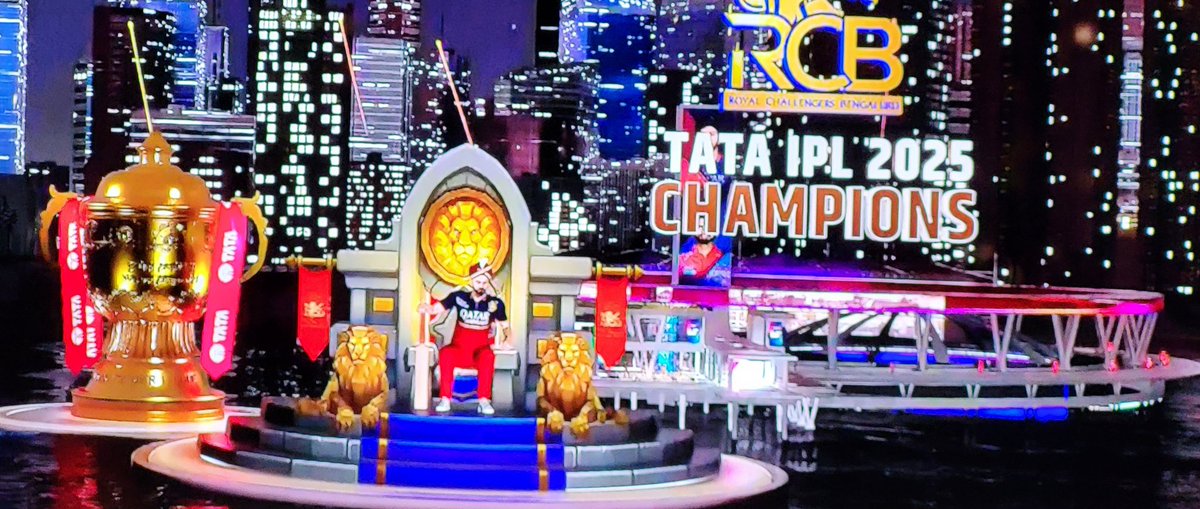 Gouravaps's tweet photo. #RCB
#champions
#IPL2025 https://t.co/6diegM2sW1