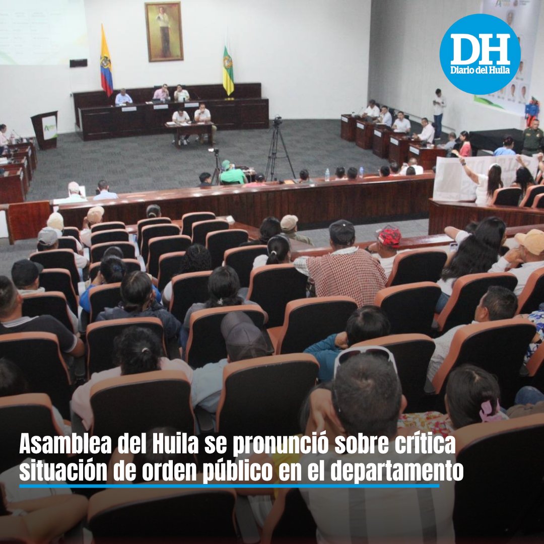 diariodelhuila's tweet photo. #Huila📣Durante sesión ordinaria, la Duma Departamental sentó una voz de rechazo por el repudiable homicidio de la lideresa social Lina María Puentes Vega, en zona rural del municipio de Baraya.
#Baraya #Duma #LinaMaríaPuentes https://t.co/fyO3JhaCKY