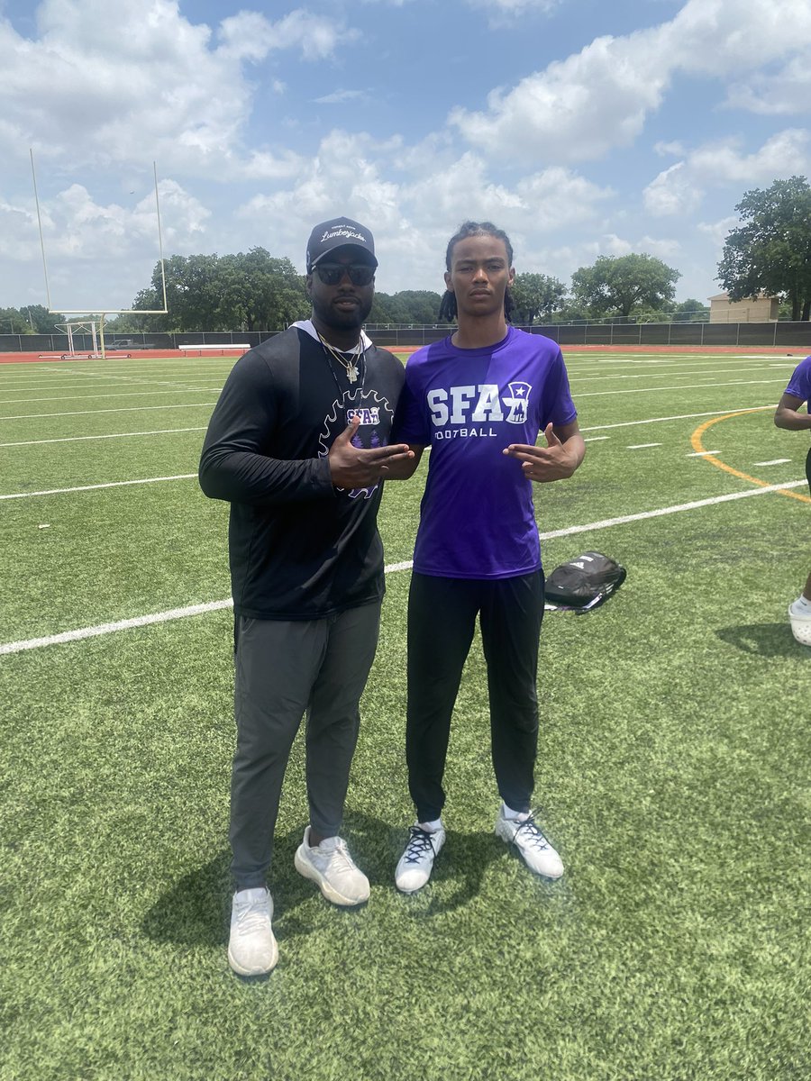 Odi E (@odiii_13) on Twitter photo Got better today at <a href="/SFA_Football/">Lumberjack Football</a> camp had a great time thank you for the work!
@coachcammckeon <a href="/Coach_Guap/">Joshua Atkinson</a> Got better today at <a href="/SFA_Football/">Lumberjack Football</a> camp had a great time thank you for the work!
@coachcammckeon <a href="/Coach_Guap/">Joshua Atkinson</a>