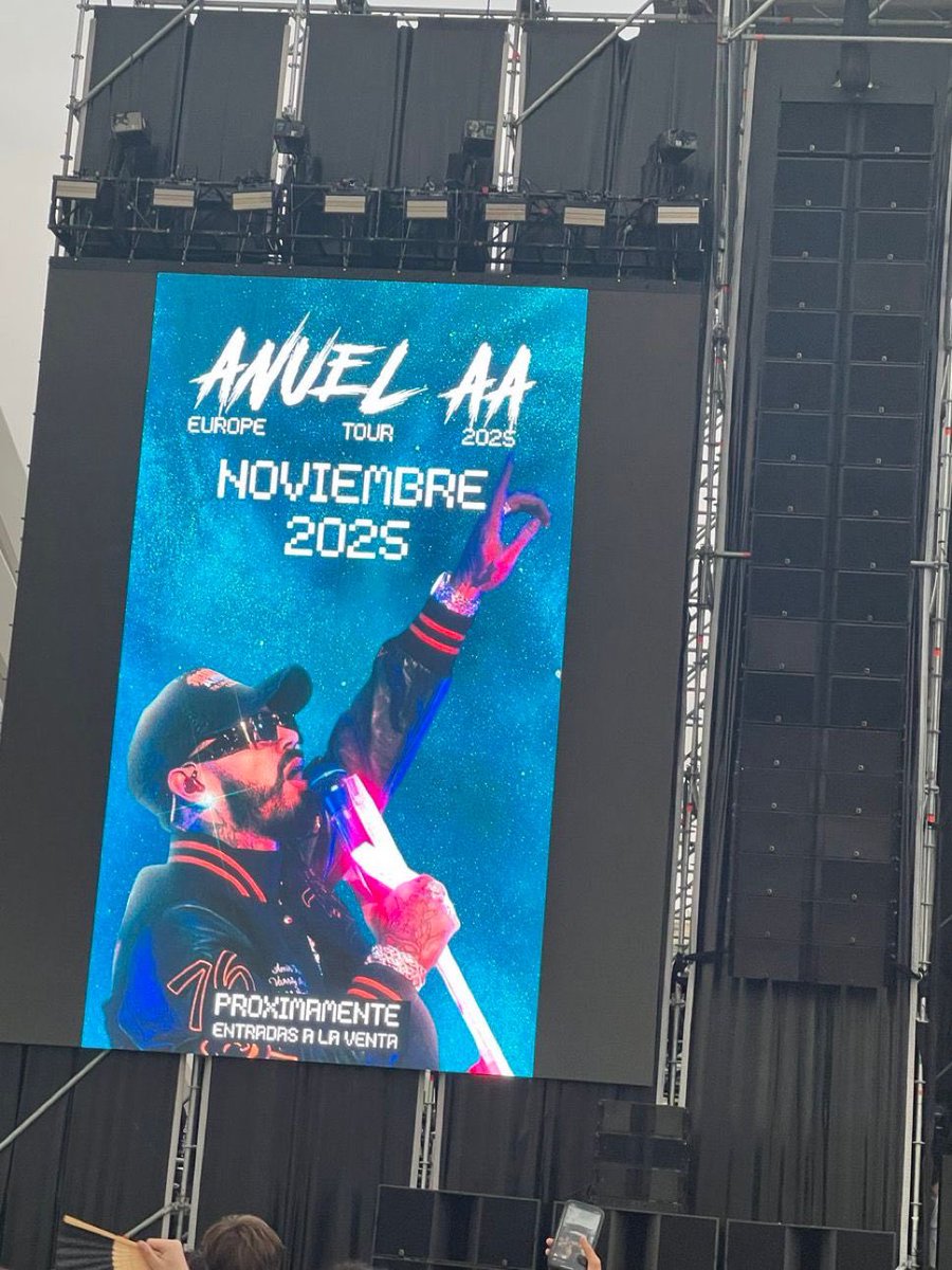 🚨 ANUEL hará una gira por EUROPA en noviembre de 2025.

Pronto habrán más detalles 👀