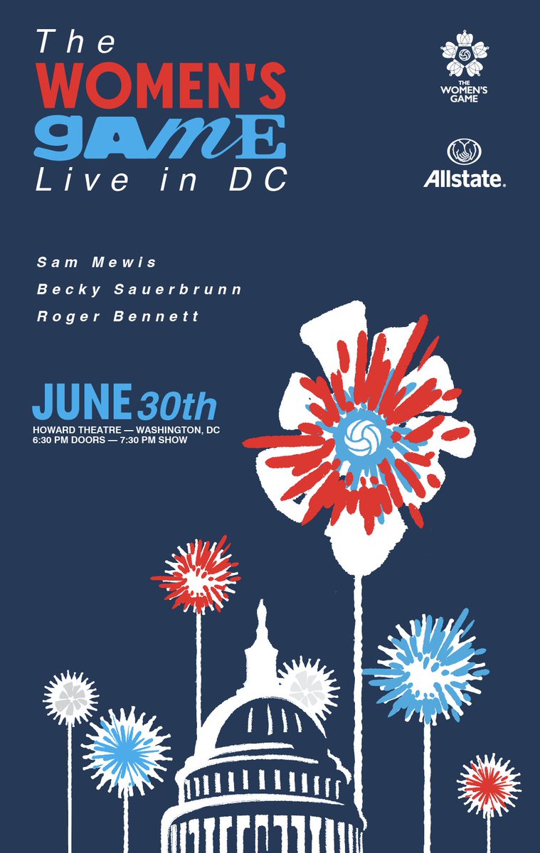 The Women's Game (@womensgamemib) on Twitter photo 🚨 DC: The Women's Game x <a href="/MenInBlazers/">Men in Blazers</a> Live! pres. by Allstate is coming on 6/30 to the Howard Theatre 💙
<a href="/sammymewy/">Samantha Mewis</a>, <a href="/beckysauerbrunn/">Becky Sauerbrunn</a>, & Rog will revel in the past, present, & future of the USWNT v. Canada rivalry some fantastic guests 🇺🇸🇨🇦
🎟️ Tickets: mibcourage.co/TWGxMIBDC 🚨 DC: The Women's Game x <a href="/MenInBlazers/">Men in Blazers</a> Live! pres. by Allstate is coming on 6/30 to the Howard Theatre 💙
<a href="/sammymewy/">Samantha Mewis</a>, <a href="/beckysauerbrunn/">Becky Sauerbrunn</a>, & Rog will revel in the past, present, & future of the USWNT v. Canada rivalry some fantastic guests 🇺🇸🇨🇦
🎟️ Tickets: mibcourage.co/TWGxMIBDC