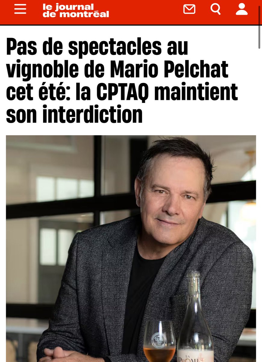 olivier_primeau's tweet photo. La CPTAQ vient encore de prouver à quel point notre système est déconnecté de la réalité. 🙃

Un artiste, un entrepreneur, un amoureux du terroir veut faire vivre son vignoble, dynamiser sa région, attirer des touristes, faire rayonner notre culture… et on lui dit NON.

Pourquoi? Parce que ça ne cadre pas avec une règle écrite dans un bureau, sans aucun contact avec le terrain.

➡️ On parle d’agrotourisme. De développement local. D’économie culturelle.
Mais quand quelqu’un passe à l’action, on le bloque.

Pendant ce temps-là, les régions se vident, les producteurs crèvent, et la paperasse gagne.

Il est temps qu’on revoie ces règles absurdes.
Il est temps qu’on fasse confiance aux gens de terrain.
Il est temps qu’on laisse ceux qui veulent bâtir… construire. #Entrepreneuriat