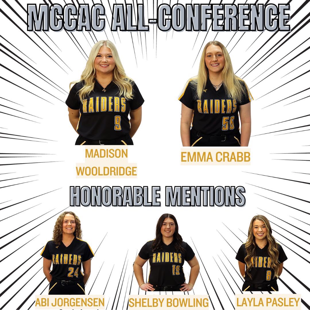 3Rsoftball's tweet image. Congrats to Madison and Emma on knotching all conference honors and to Abi, Shelby and Layla on earning honorable mention. Well deserved to all!