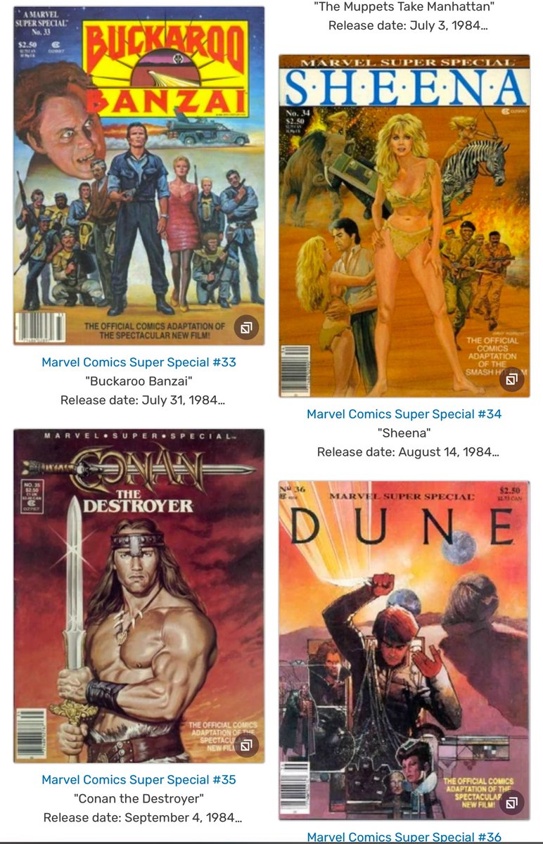 This was the last issue of the intermittently-published MARVEL COMICS SUPER SPECIAL which is where Marvel had done a lot of their IP adaptions since 1977. Some interesting stuff over the years!