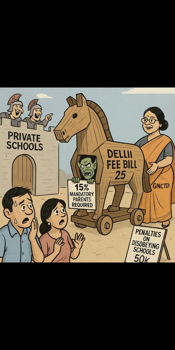 SinghGagandeep_'s tweet photo. GNCTD claims to care for parents with its new ordinance, but hidden clauses tell another story.
15% parents mandatory to oppose fee hike — a barrier, not a safeguard.
Helping parents or protecting schools? 🤔
@narendramodi @JPNadda @AtishiAAP @RahulGandhi #FeeHike #StopFeeLoot https://t.co/frKFaXqB7v