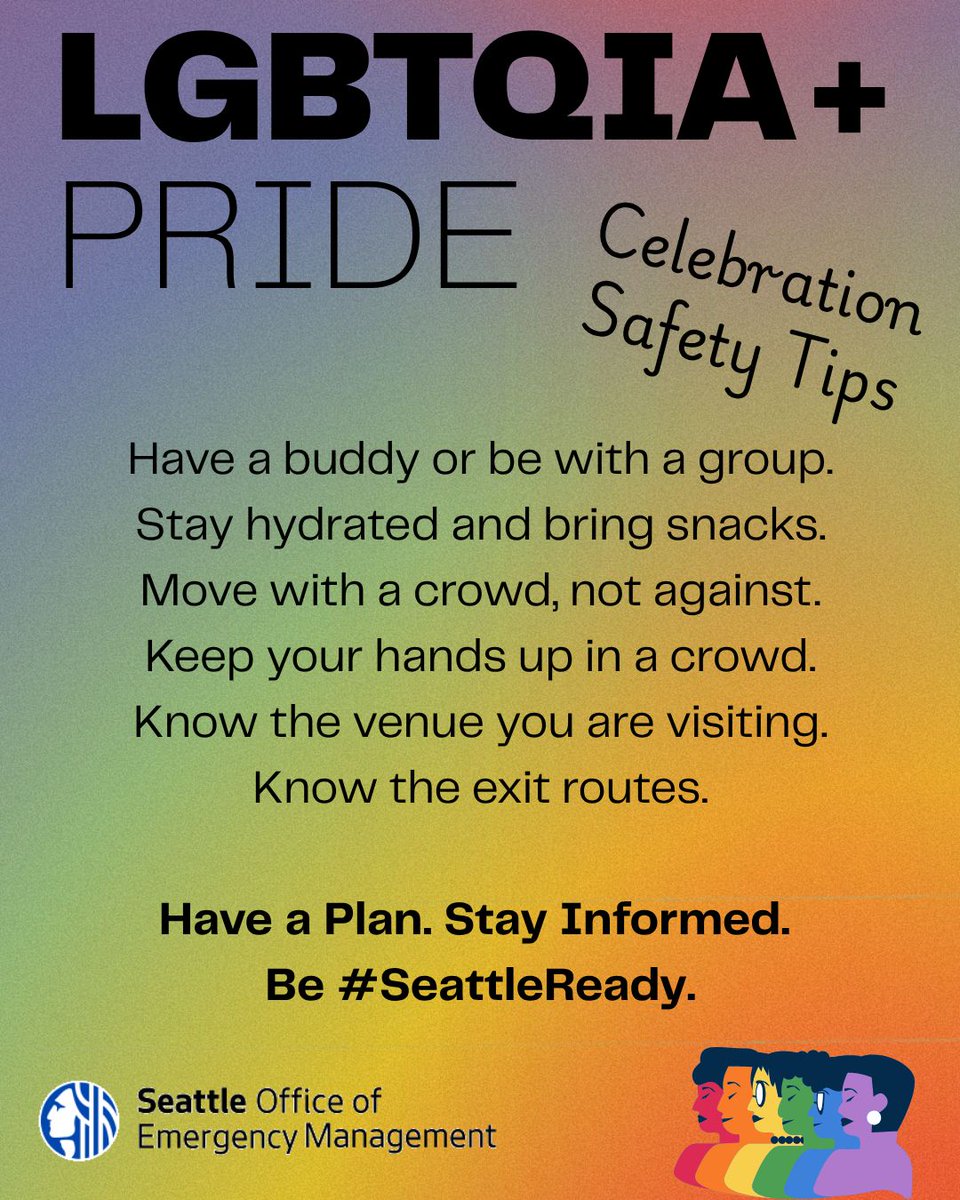 While celebrating Pride this year, you could find yourself in large crowds and facing the elements, such as heat. Follow these simple steps to increase your safety while celebrating: