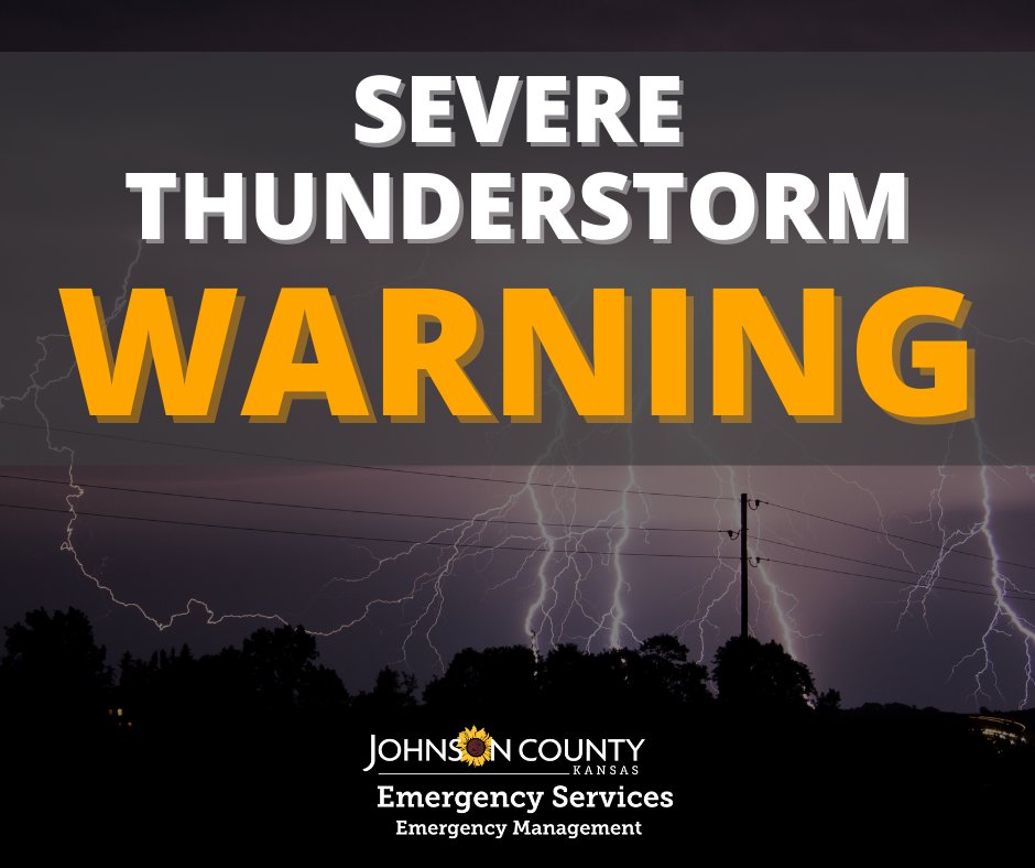 The National Weather Service in Pleasant Hill has issued a severe thunderstorm warning for Johnson County until 2:30pm CDT. Hazards could include 60mph winds and nickel sized hail.