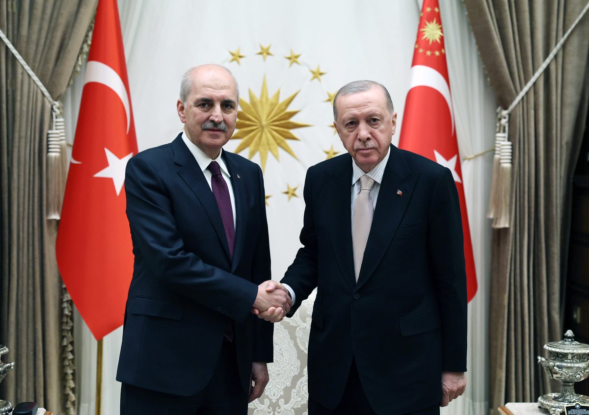 T.C. Cumhurbaşkanlığı (@tcbestepe) on Twitter photo Cumhurbaşkanımız <a href="/RTErdogan/">Recep Tayyip Erdoğan</a>, Türkiye Büyük Millet Meclisi (TBMM) Başkanı Numan Kurtulmuş’u Cumhurbaşkanlığı Külliyesinde kabul etti. Cumhurbaşkanımız <a href="/RTErdogan/">Recep Tayyip Erdoğan</a>, Türkiye Büyük Millet Meclisi (TBMM) Başkanı Numan Kurtulmuş’u Cumhurbaşkanlığı Külliyesinde kabul etti.
