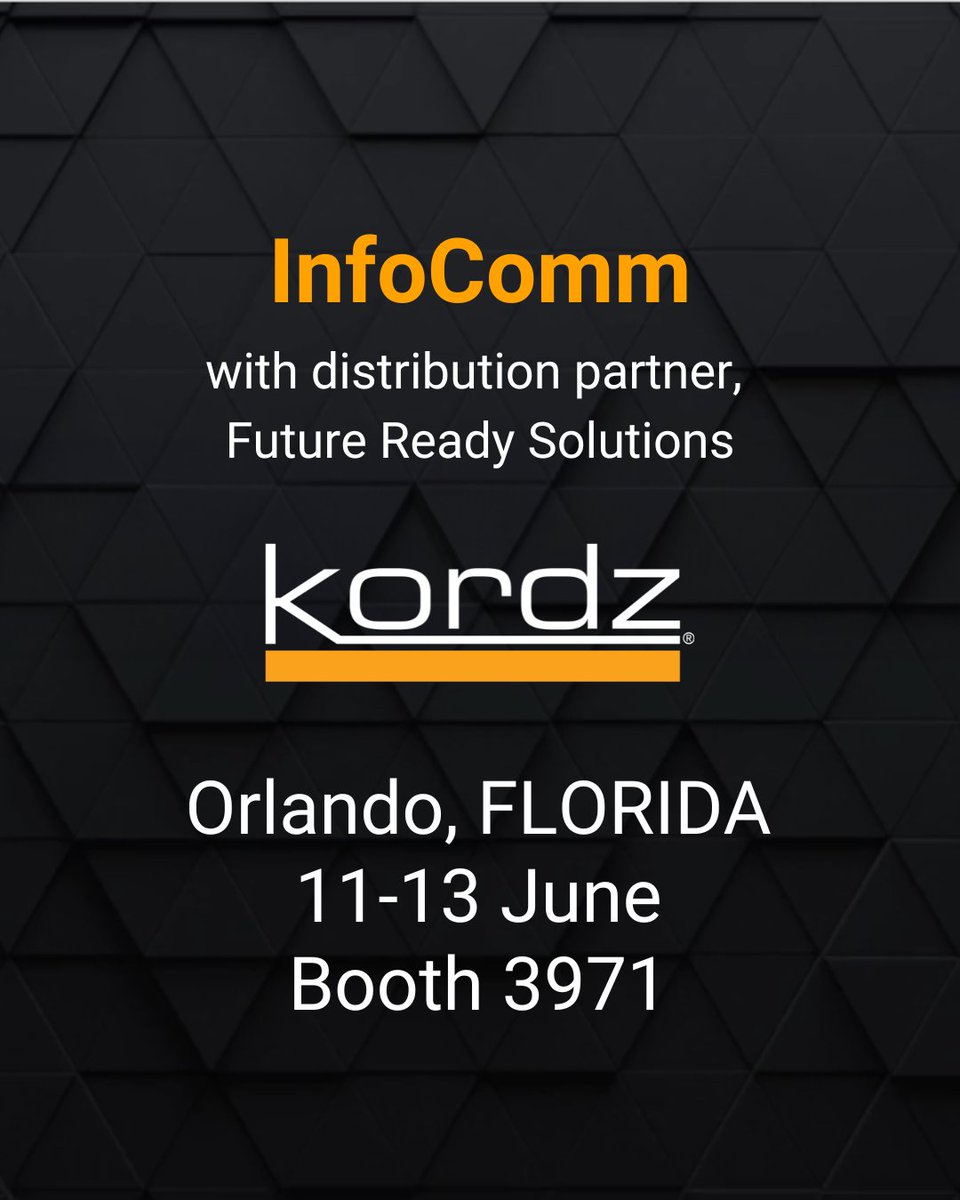 The countdown is on for <a href="/InfoComm/">InfoComm</a> ! We’re excited to be exhibiting alongside our distribution partner, Future Ready Solutions, showcasing high-performance connectivity solutions that power the latest conference rooms and offices.

👋 Planning to attend? Let’s connect!