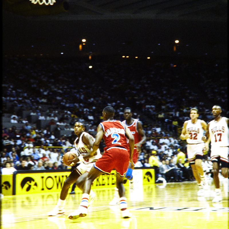 University of Iowa Center for Advancement (@uiadvancement) on Twitter photo Throwback to 1990 ⬅️ when @iowahoops great <a href="/bjarmstrong/">BJ Armstrong</a> returned to Carver-Hawkeye Arena with the Chicago Bulls. Throwback to 1990 ⬅️ when @iowahoops great <a href="/bjarmstrong/">BJ Armstrong</a> returned to Carver-Hawkeye Arena with the Chicago Bulls.