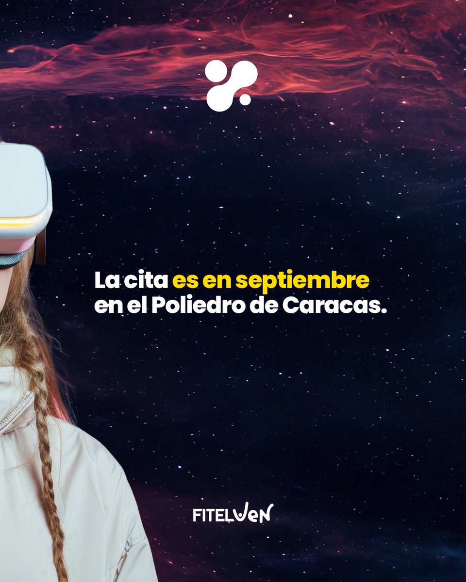 ¡Vuelve la feria de telecomunicaciones más grande de Venezuela! 
Del 17 al 21 de septiembre, nos vamos al espacio y el Poliedro de Caracas será nuestra base espacial 🚀

No te la puedes perder 🤩