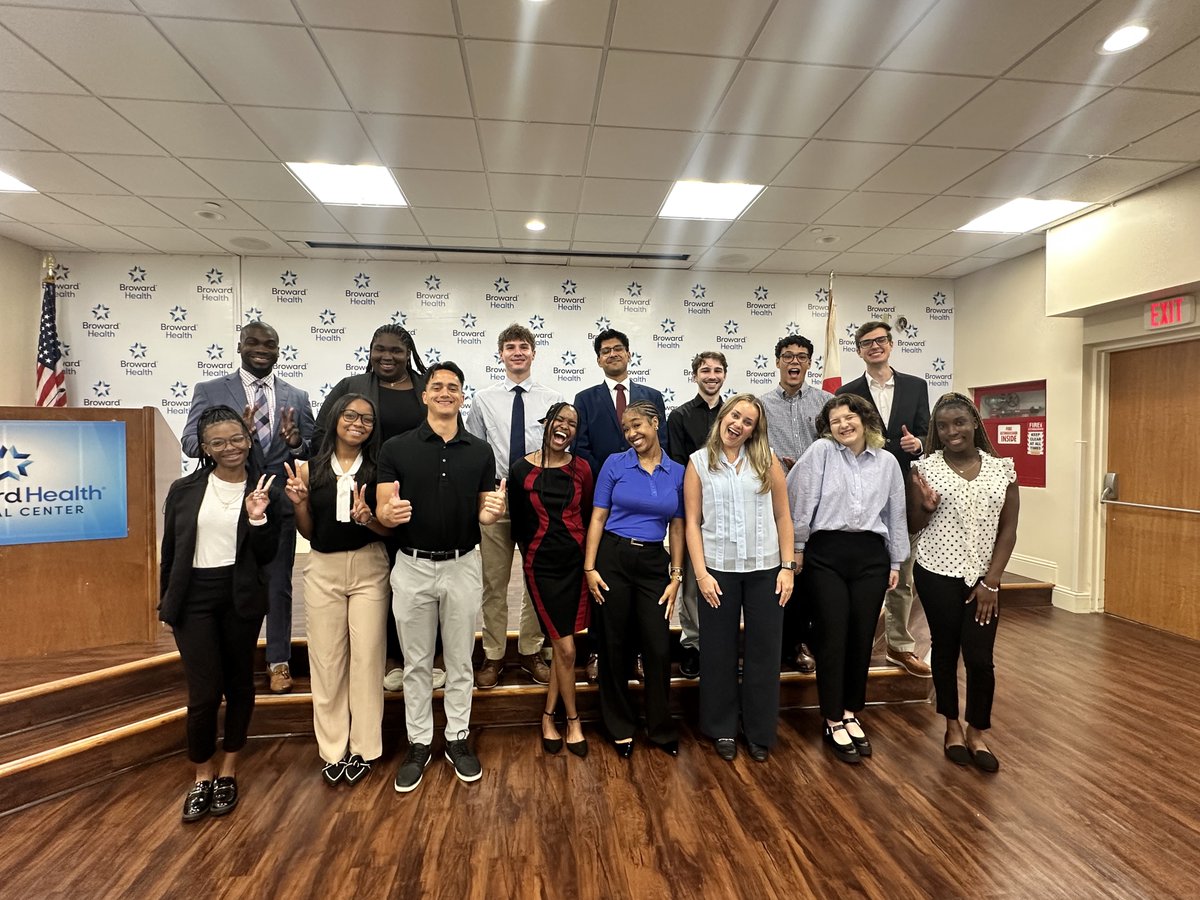 We’re thrilled to welcome 16 interns to the Broward Health family this summer!

Representing 11 departments and hailing from 6 states, these students bring a wide range of talent and passion to our mission. Let’s make this summer one to remember. #FutureHealthcareLeaders