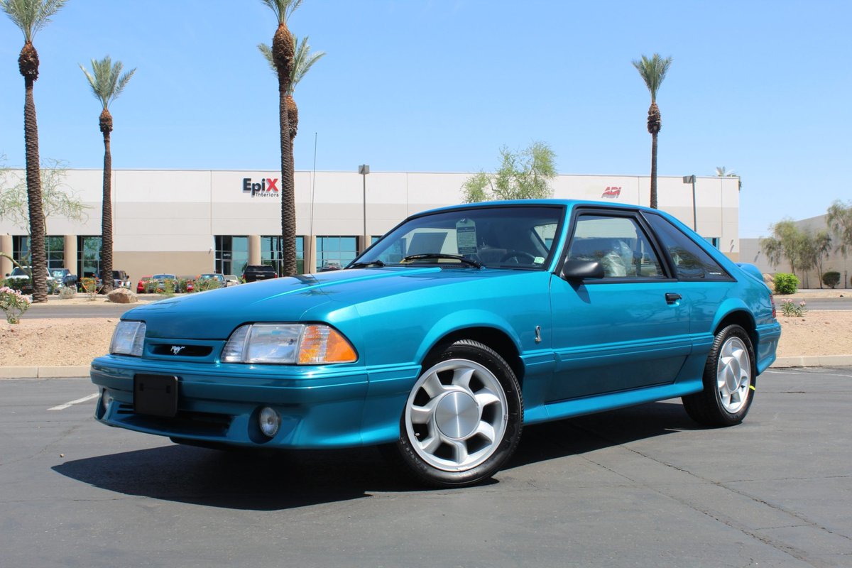 Now live at BaT Auctions: 12-Mile 1993 Ford Mustang SVT Cobra. bringatrailer.com/listing/1993-f…