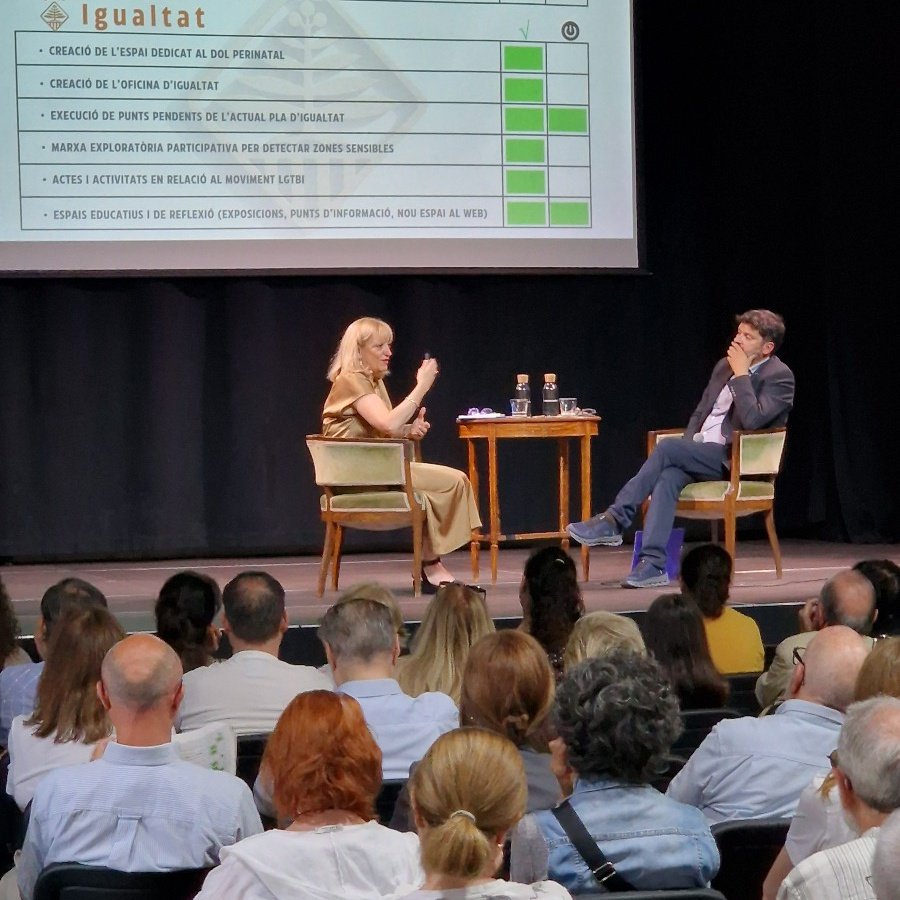 📣 El 28/05, Gemma Rosell va fer balanç de la seva gestió al capdavant del govern de #Teià en una audiència que va aplegar un centenar de persones a La Unió

🗣️ L’acte va ser conduït pel periodista Carles Castellnou i va incloure preguntes del públic

👉tuit.cat/7w467