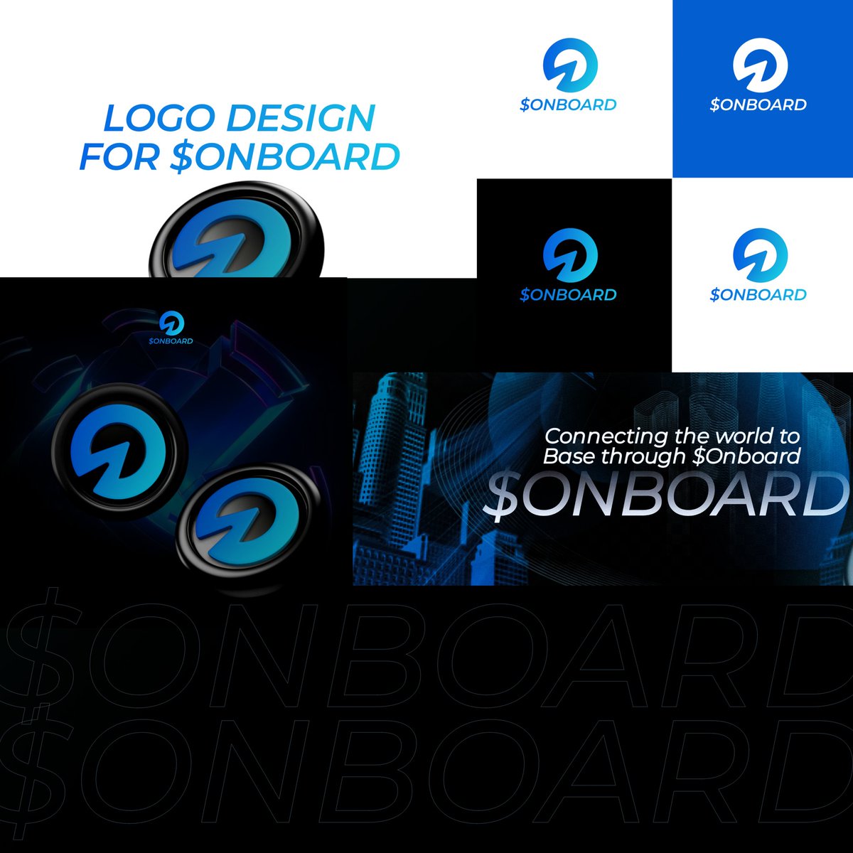 Gm CT,
Here's a logo design crafted for $ONBOARD — a Web3 brand focused on onboarding the next million users onchain.

🔹 Bold, clean, and forward-facing.
🔹 Built around clarity, trust, and motion.
🔹 Designed to scale across web and product.

What do you think?