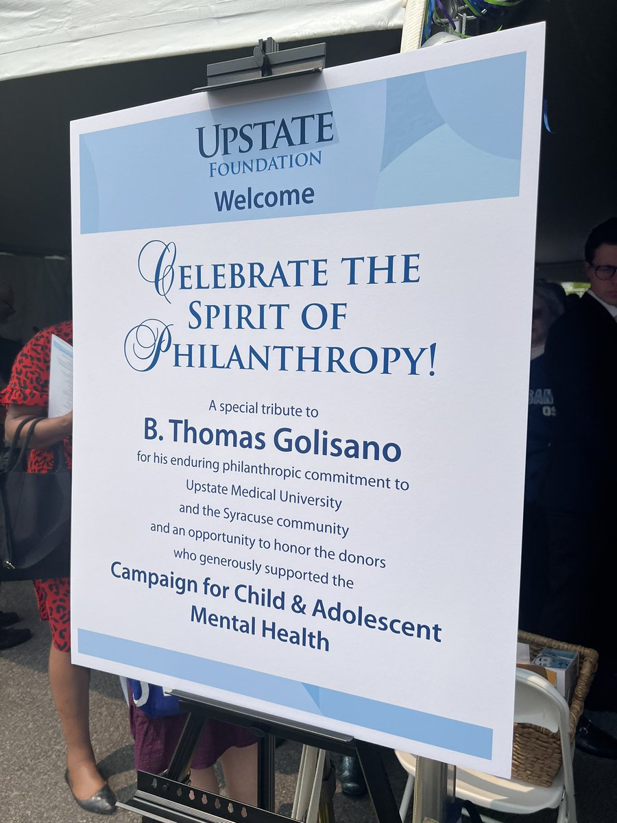We’re getting ready to kick off a special celebration at the Golisano Children’s Pavilion honoring Tom Golisano and donors who generously supported the Campaign for Child &amp; Adolescent Mental Health.