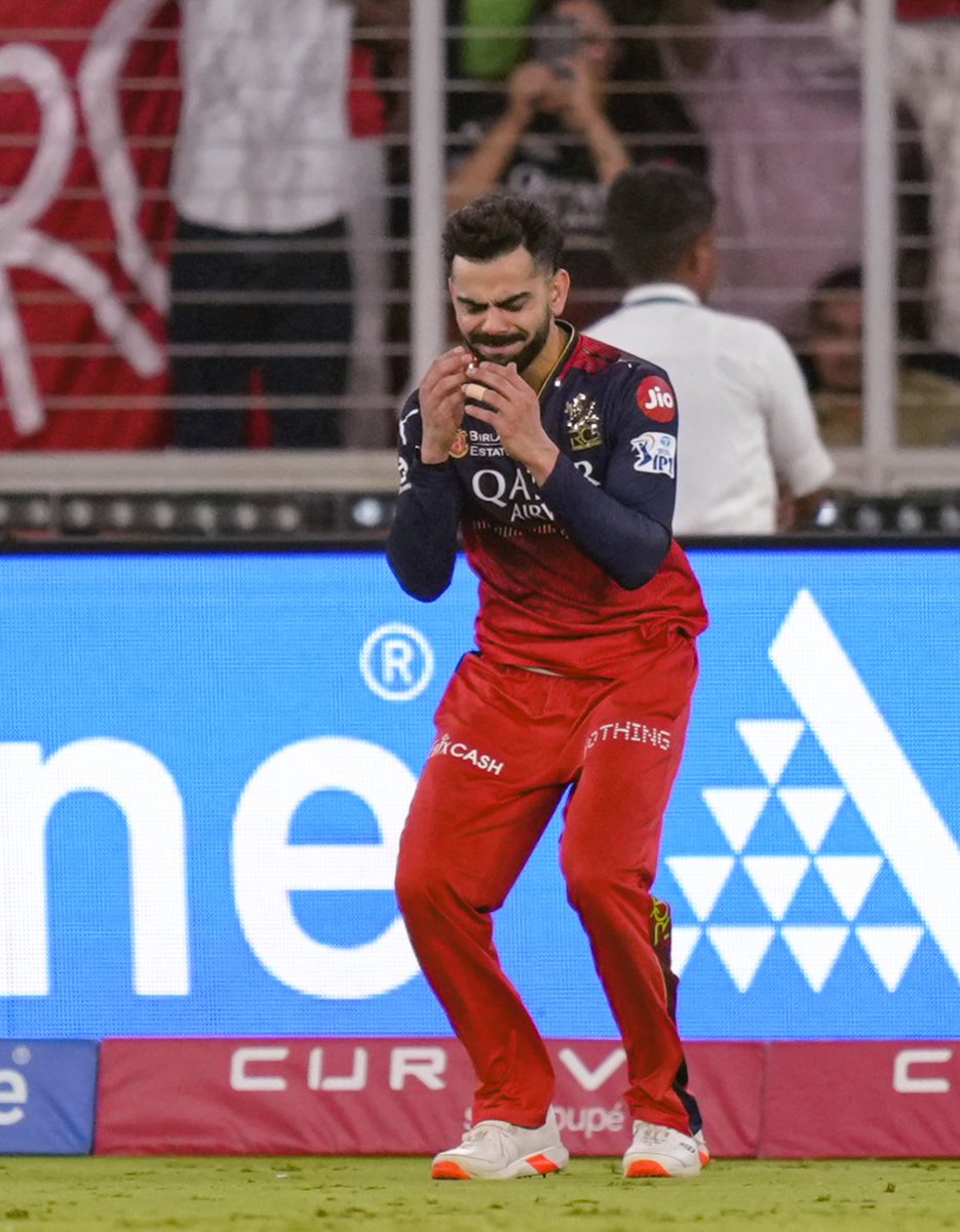 ⁦<a href="/imVkohli/">Virat Kohli</a>⁩ after the win ⁦<a href="/IPL/">IndianPremierLeague</a>⁩ 2025 ⁦<a href="/PTI_News/">Press Trust of India</a>⁩ ⁦@PTI_NewsAlerts⁩ ⁦<a href="/IPL2025Auction/">Indian Cricket</a>⁩ @