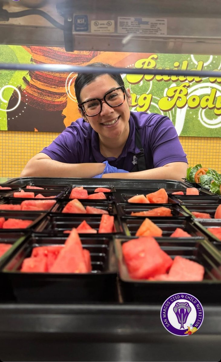 🍉 Check out this beautiful, delicious watermelon and our awesome CN team member Victoria bringing the summer vibes at Travis Elementary! 

Come beat the heat and enjoy a FREE lunch in the AC! 😎🍉

Our Summer Nutrition Program is serving up tasty meals Monday through Thursday