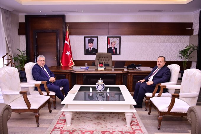 Mülkiye Başmüfettişi Dr. İmran Kürşad Ağca Vali Yakup Canbolat’ı Ziyaret Etti