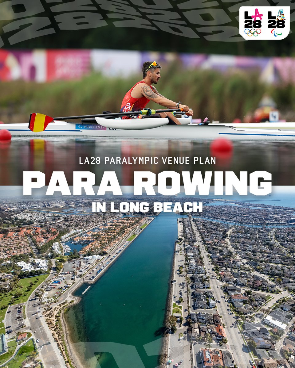 LA28 (@la28) on Twitter photo ExtrOARdinary news for Para Rowing! 🚣♀️
Marine Stadium in Long Beach will welcome the Para Rowing competition at the 2028 Games.
<a href="/Paralympics/">Paralympic Games</a> | <a href="/WorldRowing/">World Rowing</a> | <a href="/LongBeachCity/">City of Long Beach</a> ExtrOARdinary news for Para Rowing! 🚣♀️
Marine Stadium in Long Beach will welcome the Para Rowing competition at the 2028 Games.
<a href="/Paralympics/">Paralympic Games</a> | <a href="/WorldRowing/">World Rowing</a> | <a href="/LongBeachCity/">City of Long Beach</a>