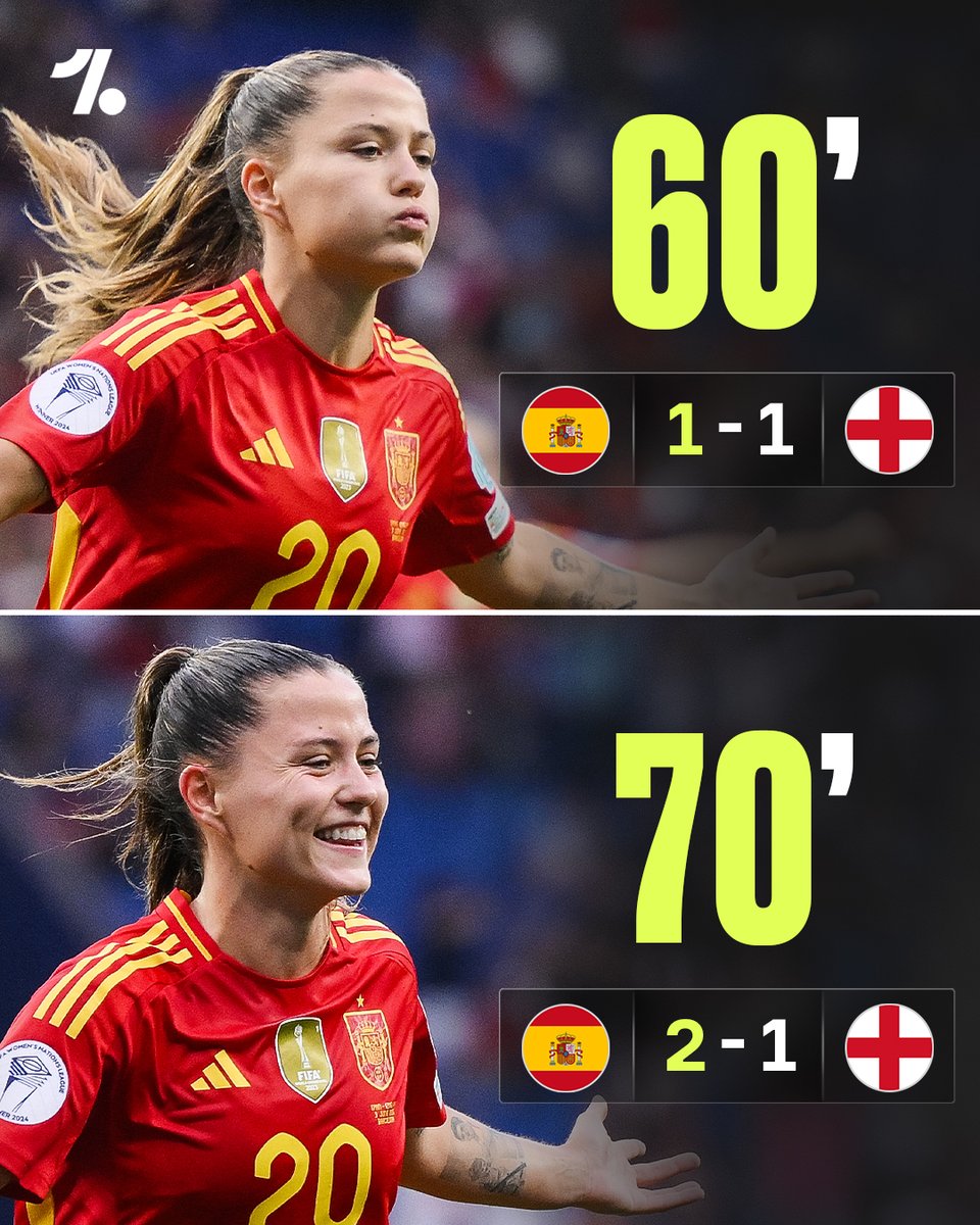 Barcelona and Spain star Clàudia Pina at the double 🆚 England ✌️🔥