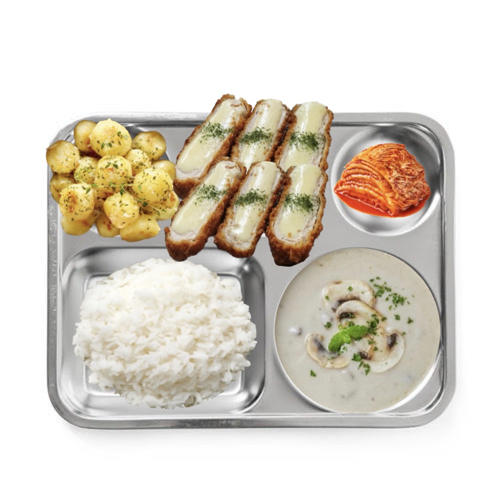 250605 (목) 석식🔥

밥
치즈돈까스
감자버터구이
양송이스프
배추김치

열량: 970.69 Kcal

D-5🧸❤️‍🔥