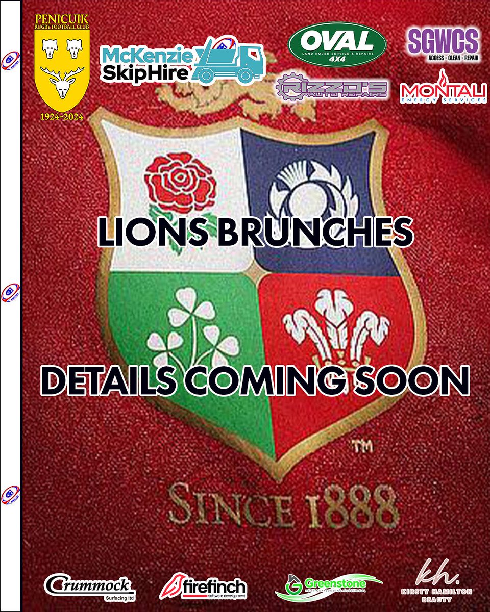 Lions Brunches….
Live Test Games &amp; Breakfast
Details coming soon.