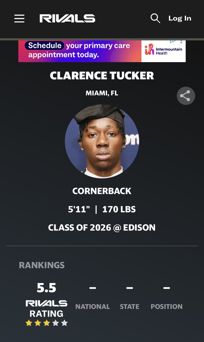 3 ⭐️ CB Clarence Tucker (@ceeteebling) on Twitter photo Blessed to have my Ranking updated on rivals! <a href="/JohnGarcia_Jr/">John Garcia, Jr.</a> <a href="/RivalsFriedman/">Adam Friedman</a> <a href="/adamgorney/">Adam Gorney</a> <a href="/DemetricDWarren/">Demetric D. Warren</a> <a href="/WillieATuckerSr/">Willie A Tucker Sr</a> Blessed to have my Ranking updated on rivals! <a href="/JohnGarcia_Jr/">John Garcia, Jr.</a> <a href="/RivalsFriedman/">Adam Friedman</a> <a href="/adamgorney/">Adam Gorney</a> <a href="/DemetricDWarren/">Demetric D. Warren</a> <a href="/WillieATuckerSr/">Willie A Tucker Sr</a>