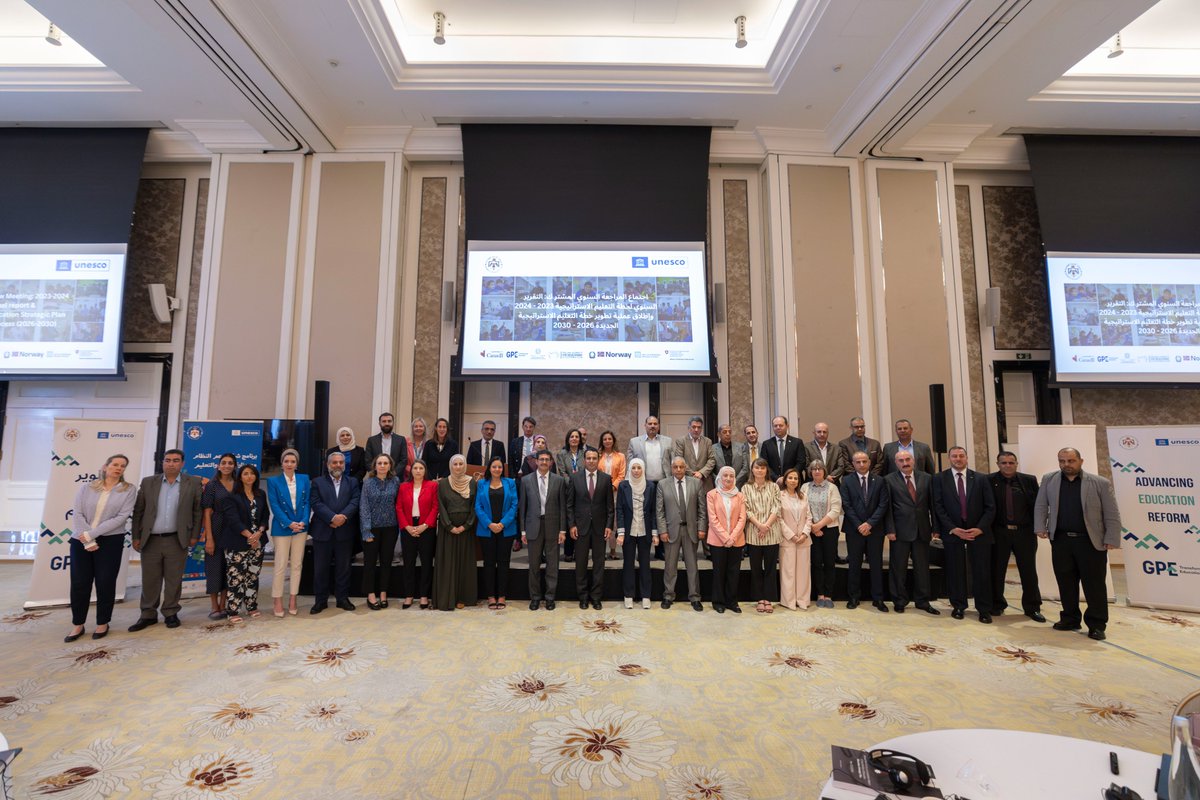 UNESCO Jordan Office (@unescojordan) on Twitter photo 🇯🇴’s Ministry of Education launches the Joint Annual Review of the 2023–2024 Education Strategic Plan! Led by <a href="/edugovjo/">وزارة التربية والتعليم الأردنية</a> with <a href="/UNESCOJordan/">UNESCO Jordan Office</a>, this policy dialogue reflects on progress across the education system.
unesco.org/en/articles/jo…
#Education #Jordan #UNESCO #EducationReform 🇯🇴’s Ministry of Education launches the Joint Annual Review of the 2023–2024 Education Strategic Plan! Led by <a href="/edugovjo/">وزارة التربية والتعليم الأردنية</a> with <a href="/UNESCOJordan/">UNESCO Jordan Office</a>, this policy dialogue reflects on progress across the education system.
unesco.org/en/articles/jo…
#Education #Jordan #UNESCO #EducationReform