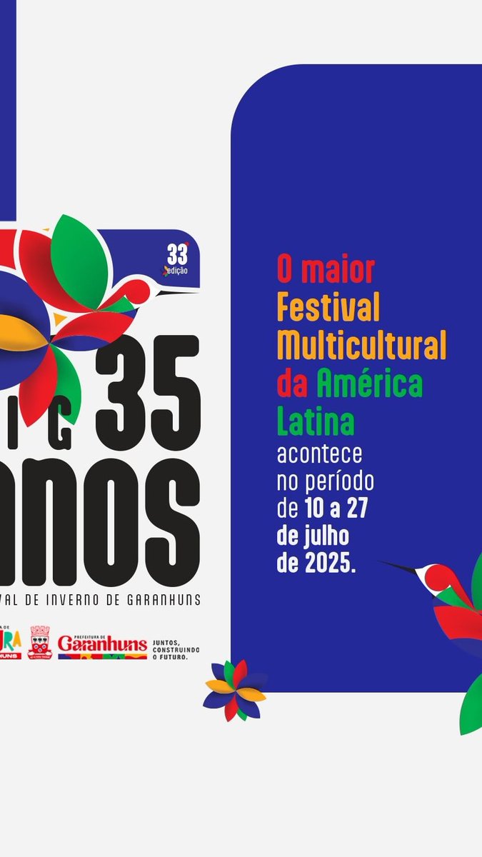 FIG 2025: O maior festival multicultural da américa latina :) (quase em linha reta)
Parece a mesma programação do ano passado... se bem que não dá para ser pior que aquele fig 2023 do gov pe.