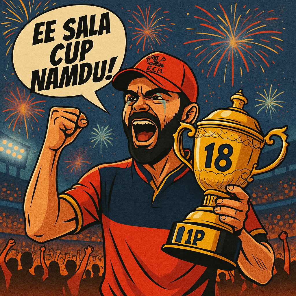 rj_vikrammm's tweet photo. Jeet Gaye 🥹😍 #ViratKohli𓃵 #RCBvPBKS #IPLFinals https://t.co/Ne5JcbJYda
