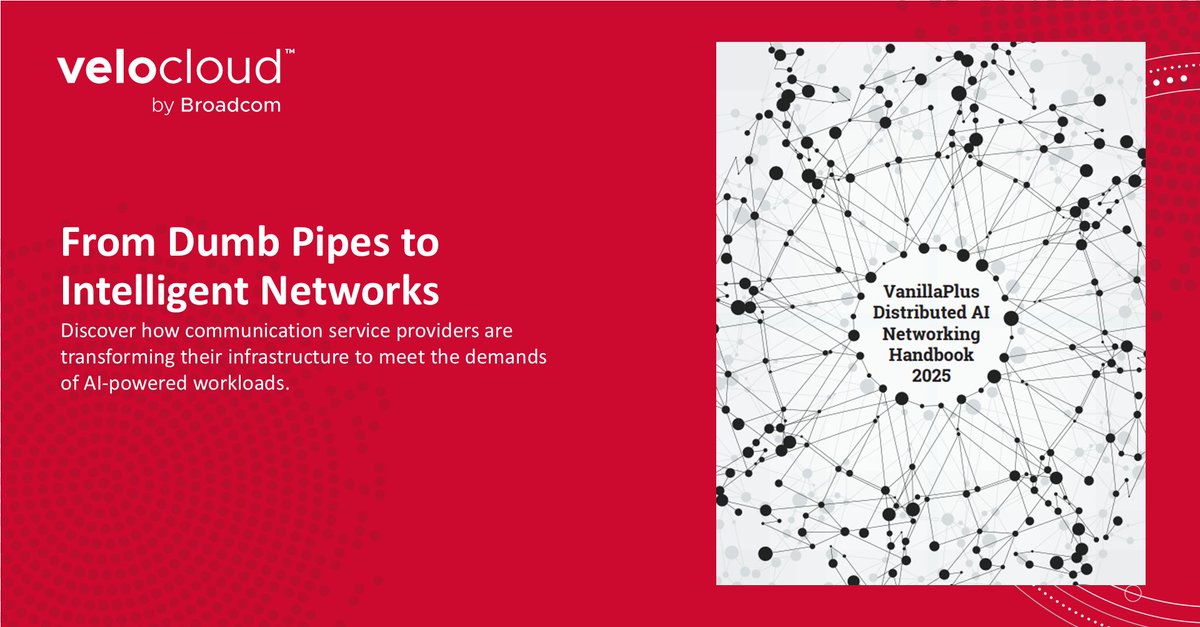 #GenAI is rewriting the rules of networking. CSPs must evolve to deliver intelligent, low-latency, secure connectivity. 
Discover how VeloCloud powers this shift: docs.broadcom.com/doc/vanillaplu…