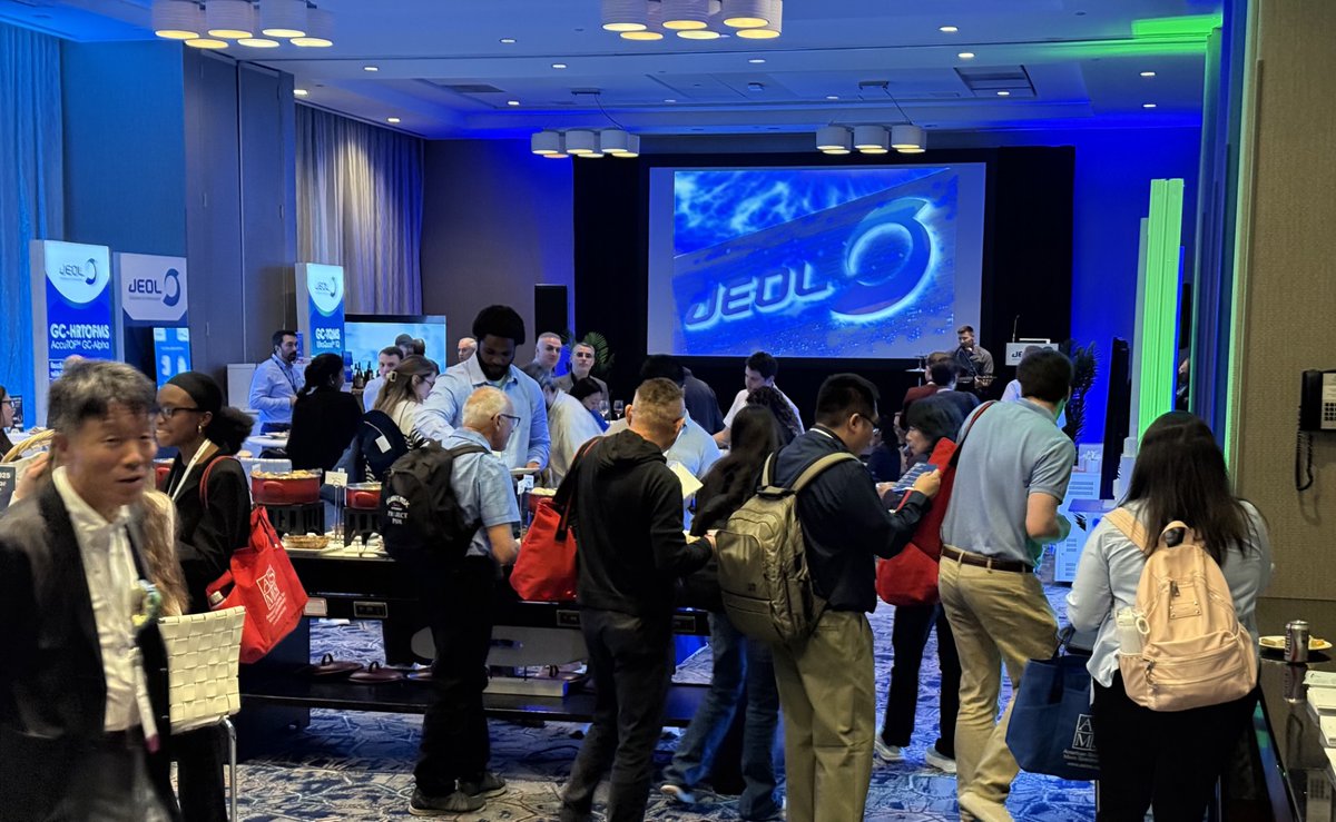 Thank you to everyone who joined us at the JEOL Hospitality Suite last night!

We're at Booth #313 today—stop by to learn more about our latest MS innovations. Join us again tonight from 8–11 PM at the Hilton Baltimore Peale Suite for networking and giveaways.

#ASMS2025 #JEOLUSA