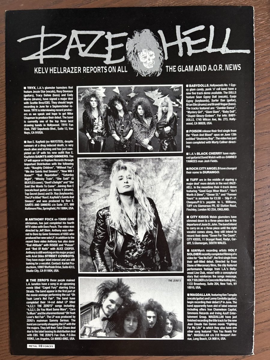MCaneva (@lfcmfighter) on Twitter photo Peak #hairmetal years: the abundance of riches in the late 80s was nuts
Look at this page off Metal Forces: Tryx (deal w/ CBS was only for a demo), Saints & Sinners, Zeros, Black Cherry, Tuff…wish Street Cowboys recorded some tunes
<a href="/ColdasBryyyce/">Cold as Bryce</a> <a href="/bsmntdwllr73/">Avery Teplitsky, a.k.a., bsmntdwllr73</a> <a href="/FreddieH73/">FreddieH_HAIR ME OUT_drummer</a> Peak #hairmetal years: the abundance of riches in the late 80s was nuts
Look at this page off Metal Forces: Tryx (deal w/ CBS was only for a demo), Saints & Sinners, Zeros, Black Cherry, Tuff…wish Street Cowboys recorded some tunes
<a href="/ColdasBryyyce/">Cold as Bryce</a> <a href="/bsmntdwllr73/">Avery Teplitsky, a.k.a., bsmntdwllr73</a> <a href="/FreddieH73/">FreddieH_HAIR ME OUT_drummer</a>