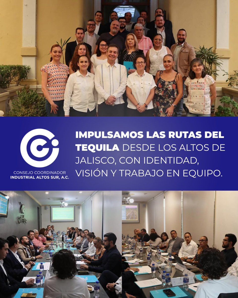 Nuestro presidente <a href="/LuisglezCCIAS/">Luis Gonzalez Gonzalez</a>  y vicepresidente Francisco González participaron en la mesa de trabajo convocada por <a href="/mich_fridman/">Michelle Fridman</a> para fortalecer las Rutas del Tequila desde #LosAltosDeJalisco, en el marco del nuevo Consejo Estatal de Turismo.

#CCIAS #TurismoJalisco #Tequila
