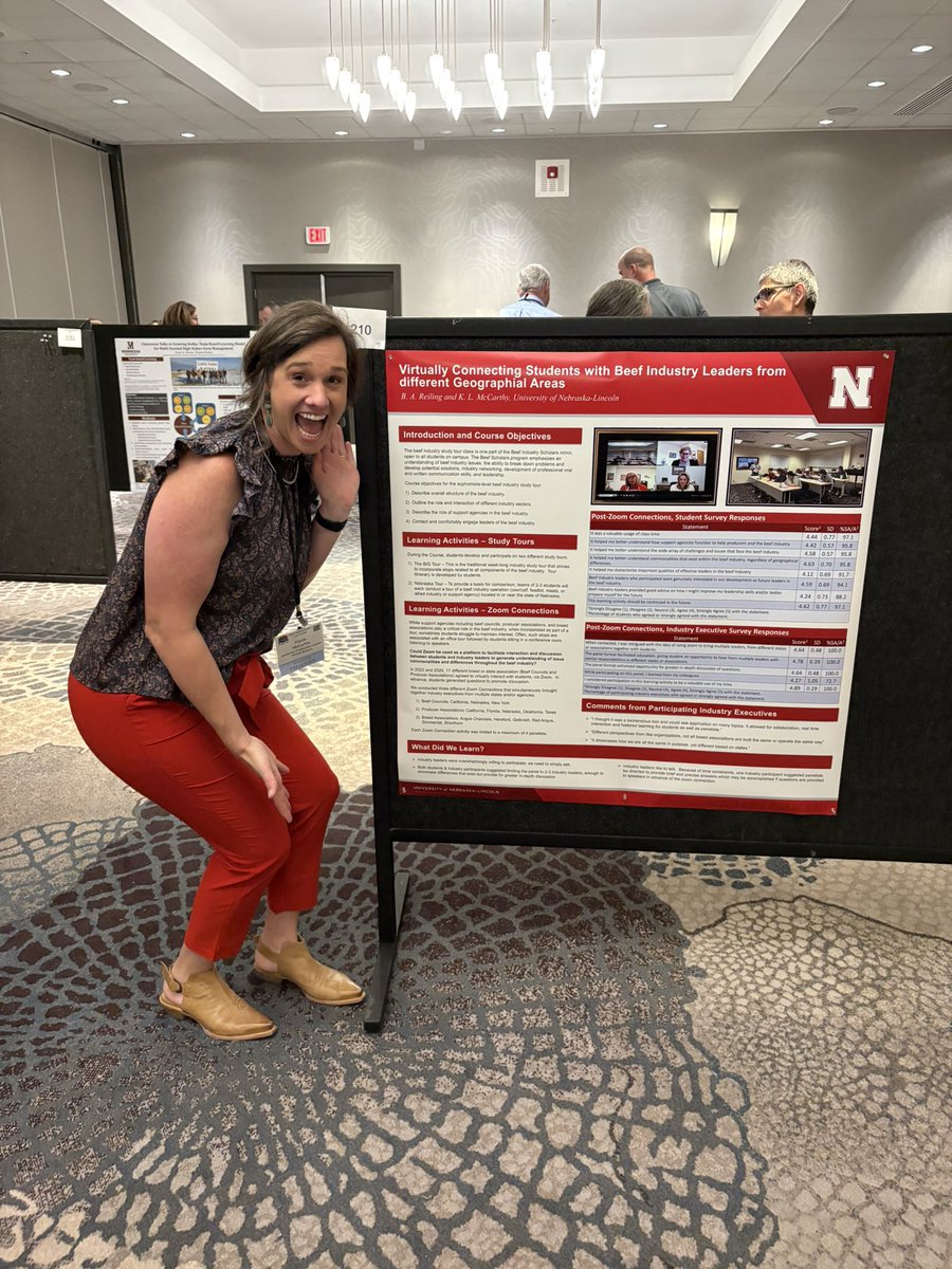 kacie_mccarthy's tweet image. Beautiful morning for a fun run around Edmonton parks and presented a poster this morning on our “ZOOM Connections” in our Beef Study Tour class at NACTA annual conference. Lots of great conversations so far regarding experiential learning and integration of concepts. #NACTA25