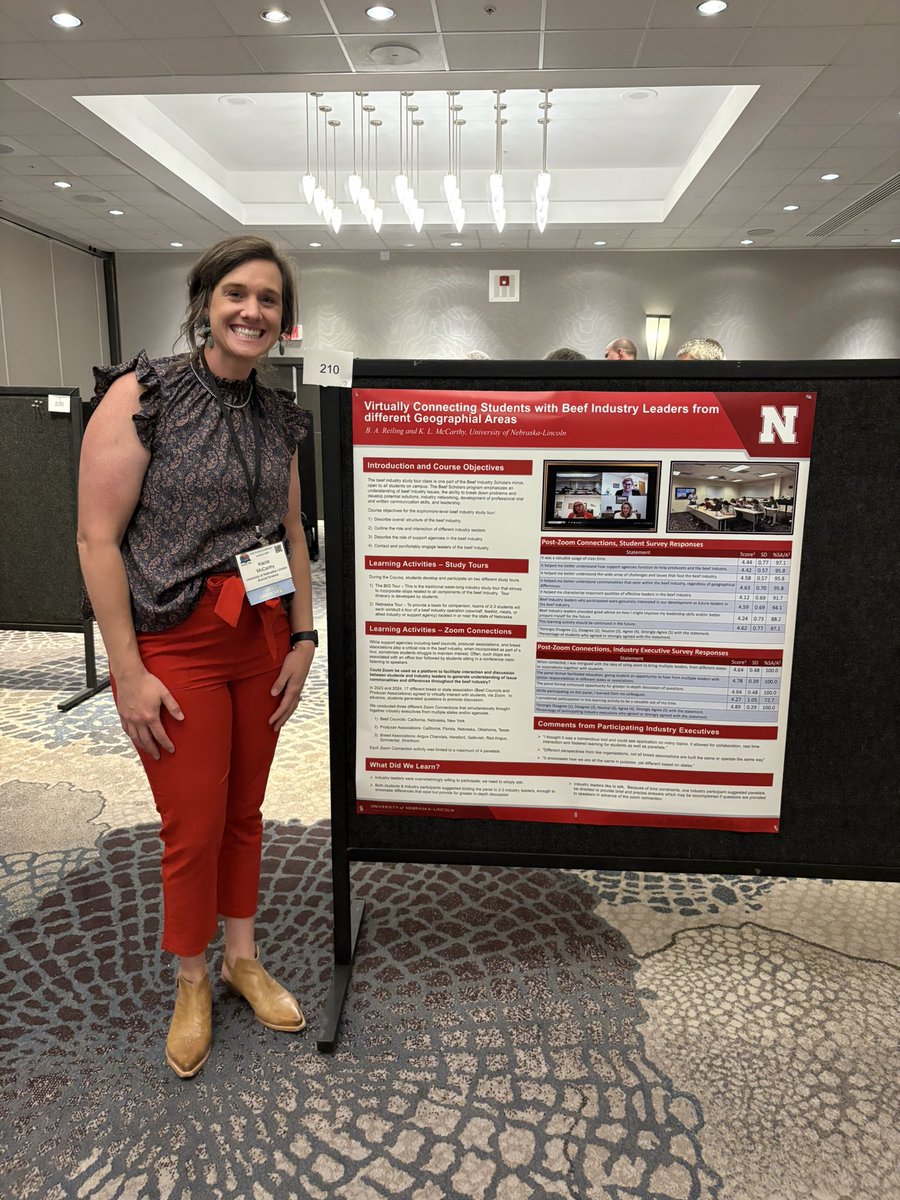 kacie_mccarthy's tweet image. Beautiful morning for a fun run around Edmonton parks and presented a poster this morning on our “ZOOM Connections” in our Beef Study Tour class at NACTA annual conference. Lots of great conversations so far regarding experiential learning and integration of concepts. #NACTA25