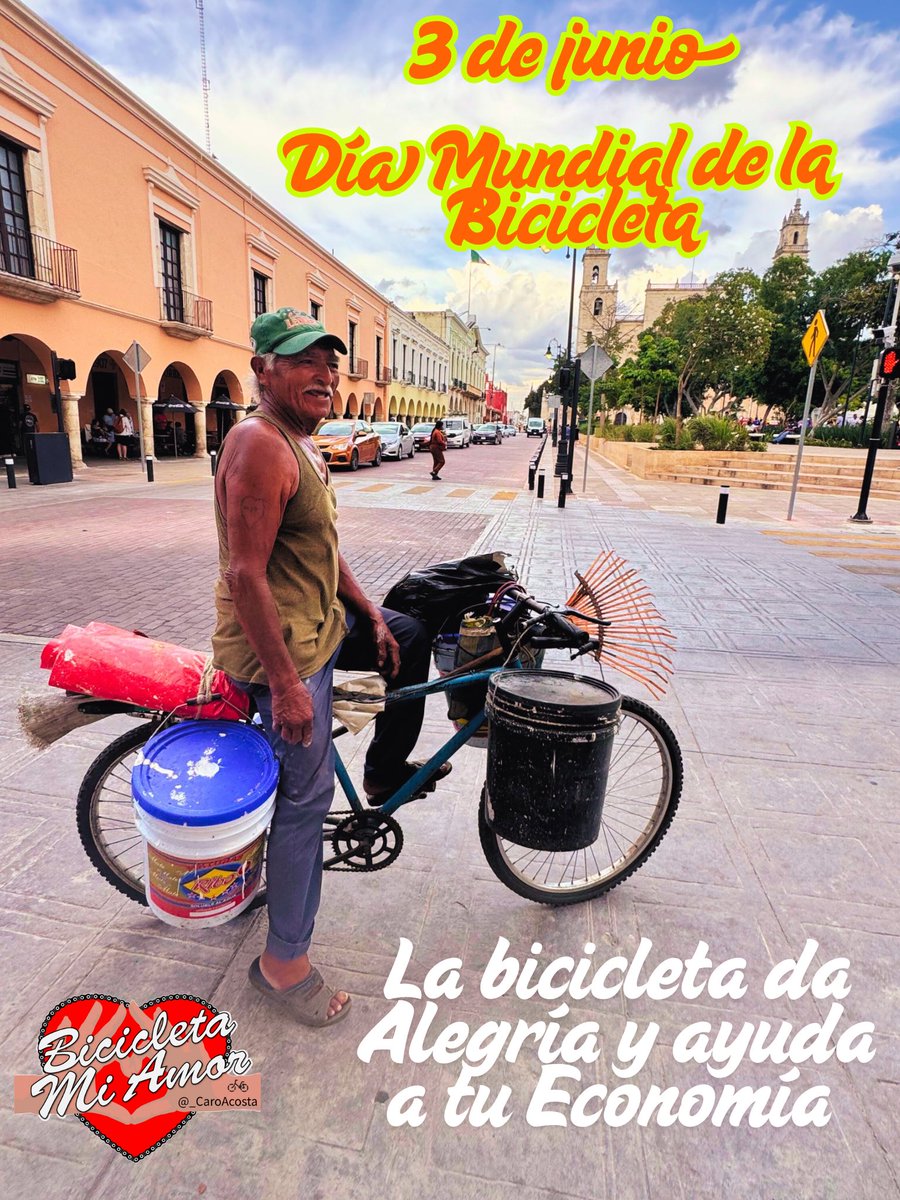 Bicicleta Mi Amor 🚲🫶🏼 (@bicicletamiamor) on Twitter photo ❤️ #DíaMundialdelaBicicleta La bicicleta, vehículo de propulsión humana, ayuda a terrícolas a trabajar y obtener recursos para sostener a sus familias. Don Raymundo es ciclista-jardinero de Mérida; una historia de #BicicletaMiAmor con <a href="/_CaroAcosta/">Caro Acosta🚲</a> 🚲🫶🏼 #diamundialdabicicleta <a href="/UN/">United Nations</a> ❤️ #DíaMundialdelaBicicleta La bicicleta, vehículo de propulsión humana, ayuda a terrícolas a trabajar y obtener recursos para sostener a sus familias. Don Raymundo es ciclista-jardinero de Mérida; una historia de #BicicletaMiAmor con <a href="/_CaroAcosta/">Caro Acosta🚲</a> 🚲🫶🏼 #diamundialdabicicleta <a href="/UN/">United Nations</a>