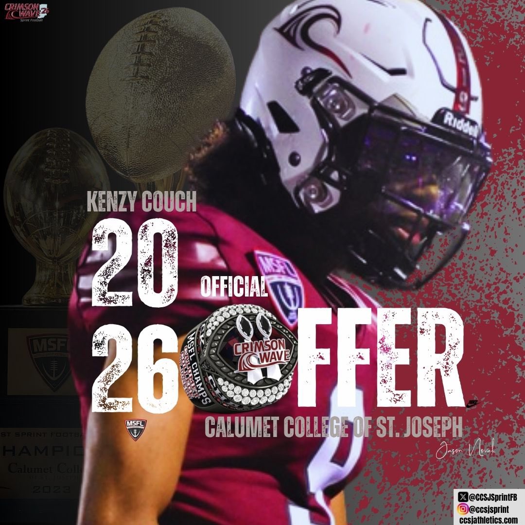 Kenzy Couch (@couchkenzy) on Twitter photo After a great phone call with <a href="/CoachZackJ74/">Coach Zack Jennings Sr.โ๐บ๐ธ๐</a> Iโm blessed to receive my 3rd offer from <a href="/CCSJSprintFB/">Calumet College of Saint Joseph Sprint FB ๐</a>
<a href="/CoachGibby25/">Coach Gibby</a> <a href="/_TucsonHigh/">Tucson High Football</a> <a href="/Coach_ZNeveleff/">Zachary Neveleff</a> After a great phone call with <a href="/CoachZackJ74/">Coach Zack Jennings Sr.โ๐บ๐ธ๐</a> Iโm blessed to receive my 3rd offer from <a href="/CCSJSprintFB/">Calumet College of Saint Joseph Sprint FB ๐</a>
<a href="/CoachGibby25/">Coach Gibby</a> <a href="/_TucsonHigh/">Tucson High Football</a> <a href="/Coach_ZNeveleff/">Zachary Neveleff</a>