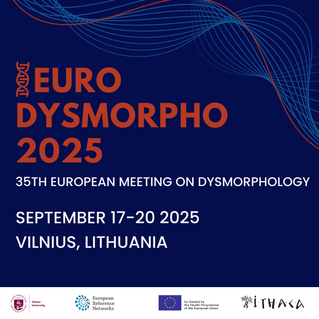 eshg_young (@eshg_young) on Twitter photo 🧬Submit your abstract for the 2025 Eurodysmorpho in Vilnius 16th-19th Sept 2025🗓️The new deadline for abstract submission is Friday 6th June 2025 ⏰(tinyurl.com/ytk74apt) Registration fee 30€. Presentation of a clinical case necessary to participate
<a href="/eshg_young/">eshg_young</a> <a href="/ERNIthaca/">ERN-ITHACA</a> 🧬Submit your abstract for the 2025 Eurodysmorpho in Vilnius 16th-19th Sept 2025🗓️The new deadline for abstract submission is Friday 6th June 2025 ⏰(tinyurl.com/ytk74apt) Registration fee 30€. Presentation of a clinical case necessary to participate
<a href="/eshg_young/">eshg_young</a> <a href="/ERNIthaca/">ERN-ITHACA</a>