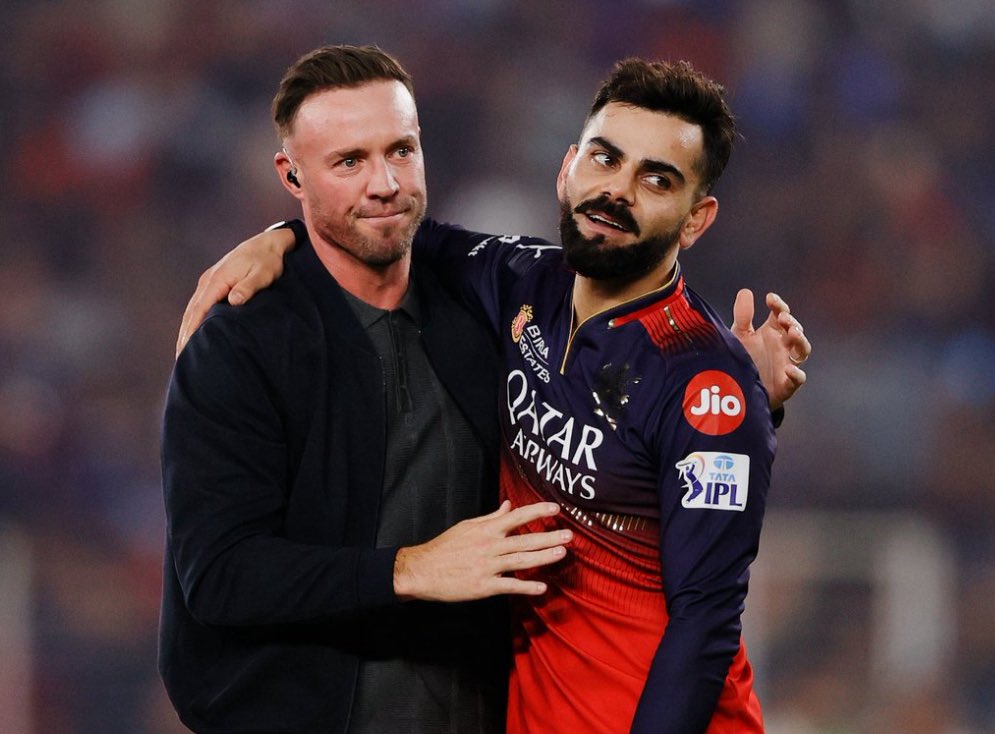 Graavitas's tweet photo. I’ve been watching IPL for the past 11 years and supporting RCB since day one. I started watching it for this iconic trio — the journey has been long and emotional. This isn’t just a win, it means so much more .After 18 years Congratulations RCB ( Royal Challengers Bangalore )🏆♥️

#IPL2025Final #RCBvPBKS #rcbwins #ViratKohli𓃵 #IPLFinal