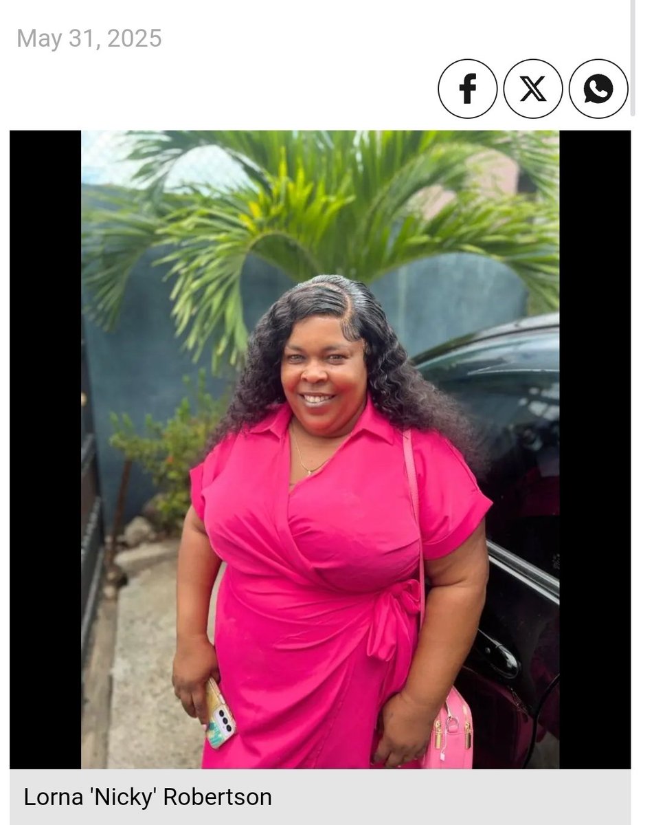 MrsDuttyMan🇯🇲🇩🇪🇪🇺 (@kiz_instyle) on Twitter photo Lorna Robertson has been missing, and other than this news report, I've not seen another post about her 😮💨😮💨
<a href="/JamaicaConstab/">Jamaica Constabulary Force</a> any update?
Has anyone seen or heard anything? Lorna Robertson has been missing, and other than this news report, I've not seen another post about her 😮💨😮💨
<a href="/JamaicaConstab/">Jamaica Constabulary Force</a> any update?
Has anyone seen or heard anything?