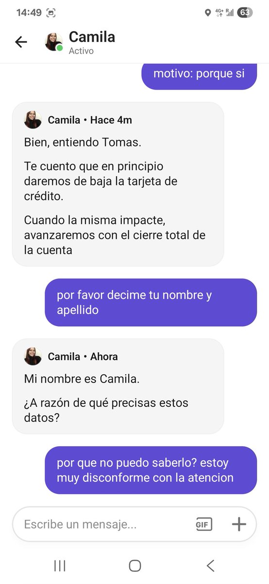 eribaya's tweet photo. @brubankarg esta es la clase de atención que brindan! https://t.co/RmKOgDY3wA