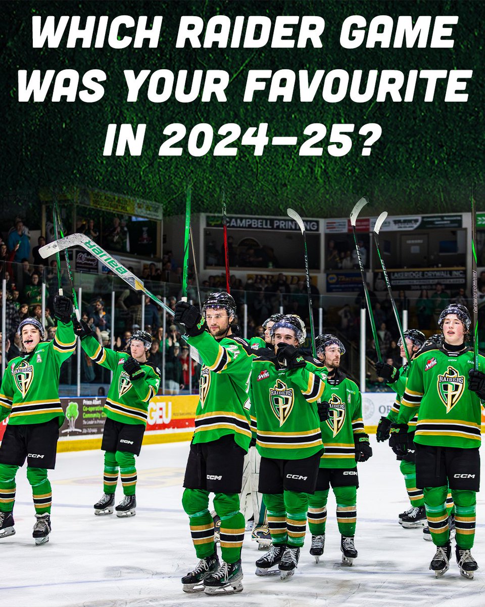 PARaidersHockey's tweet image. Game 7 against Edmonton, clinching the East Division banner against Saskatoon... there were so many memorable games this season. Which one was your favourite to watch?