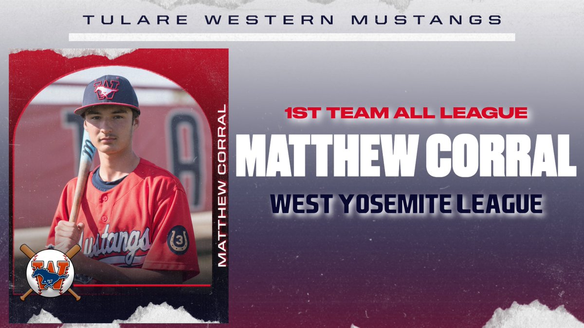 Matthew Corral is a versatile 1st Team All WYL performer. As the leadoff hitter, he batted .314 with a .417 OBP and an .809 OPS, ranking second on the Mustangs with 16 hits and a team-high 4 doubles. On the mound, he won 3 games with a 2.31 ERA in 36.1 innings. #MustangPride