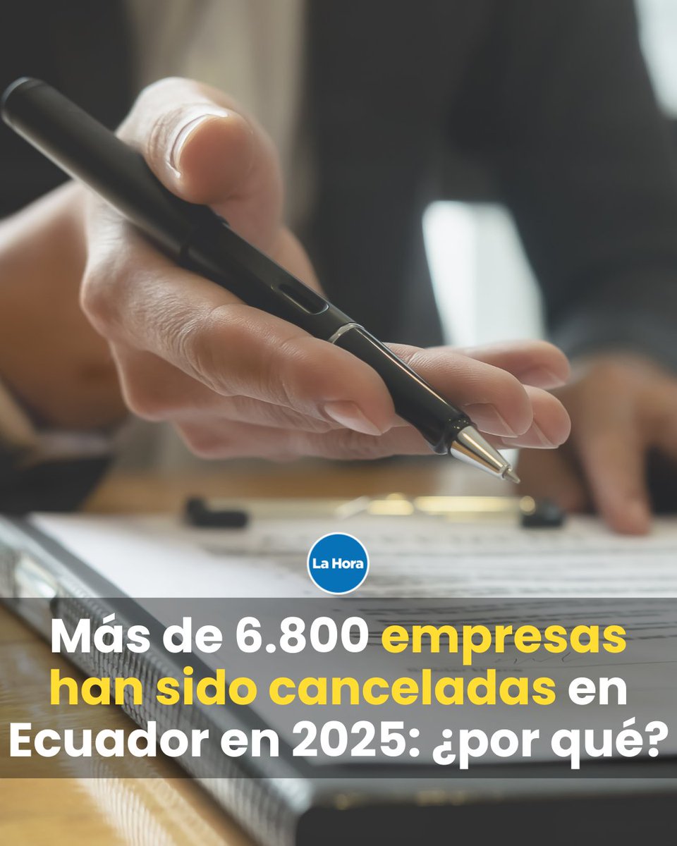 En lo que va de 2025, la Superintendencia de Compañías ha disuelto 5.098 sociedades y ha cancelado 1.750 compañías en Ecuador 📄. ¿A qué se debe? 🤔 Te contamos 👉 lhra.ec/shfXsY2c